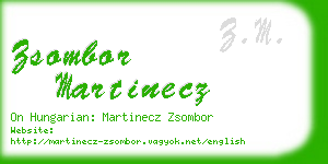 zsombor martinecz business card